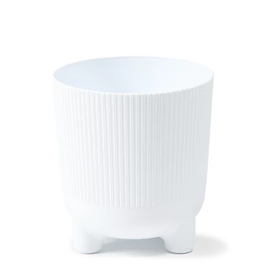 Aria virágkaspó ECO recycling jumper 140 mm, fehér