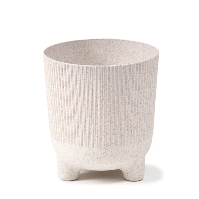 Aria virágkaspó ECO wood 160 mm, fehér