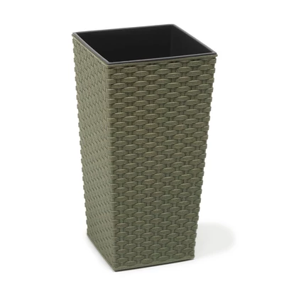 FINEZJA ECO 190x190 rattan - erdő zöld