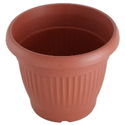 Campana ültető O60cm, bordázott, terracotta