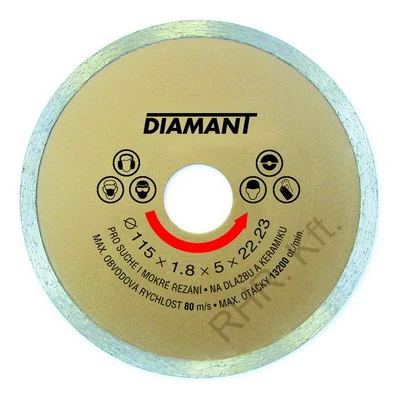 Gyémántvágó  230 mm, folyamatos